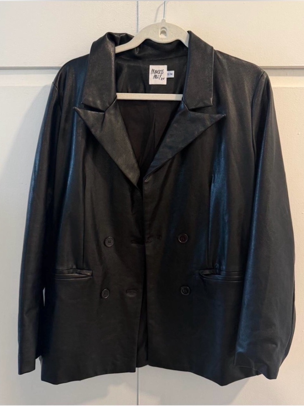 Princess Polly Black Faux Leather